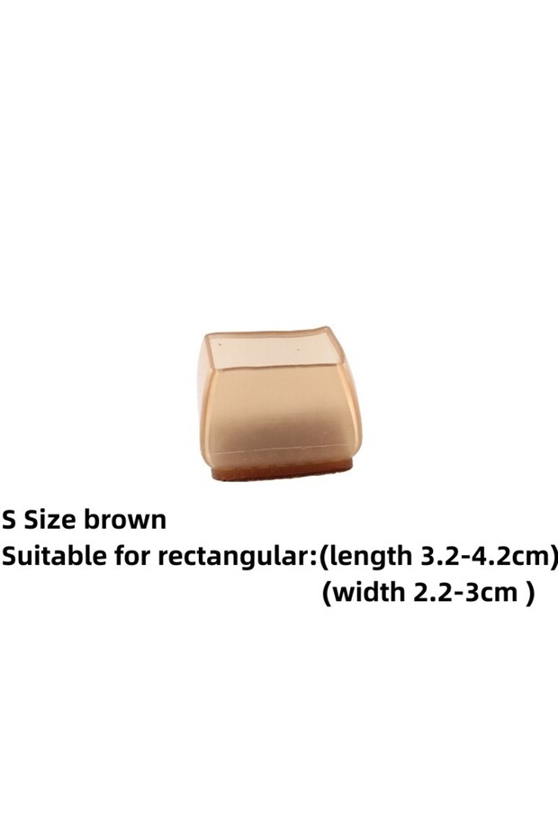 8pcs N-Rectangular-S 8/16pcs Silicone Chair Legs Non-Slip Pads Furniture Sofa Feet Anti-noise Sock C