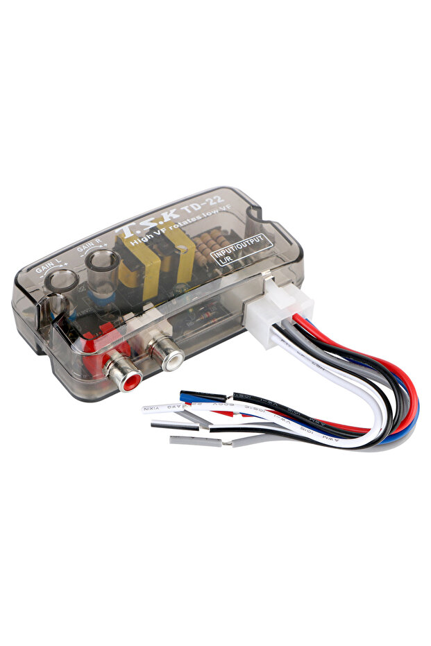 transparent 12V Converter Adapter Adjustable Frequency Line Car Subwoofer Stero Radio Converters Aut