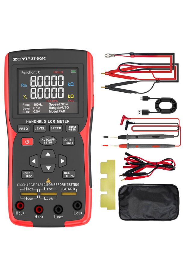 ZT-DQ02 package2 ZOYI Handheld Digital Bridge Battery Internal Resistance Tester DQ02 - 2-in-1 High-