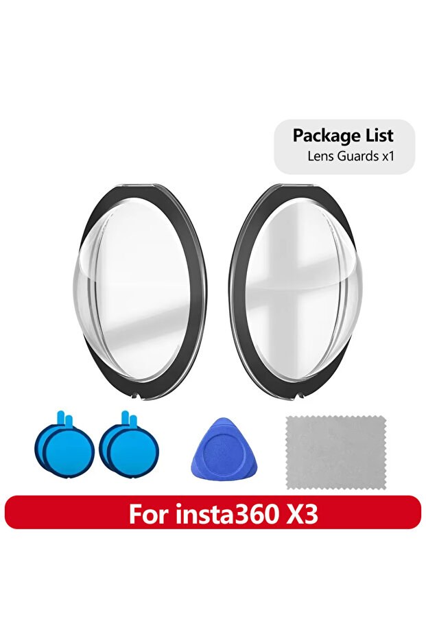واقيات عدسات Insta360 X3، ملحقات X3، واقيات عدسات مضادة للخدش، غطاء حماية عدسات فاخر X3