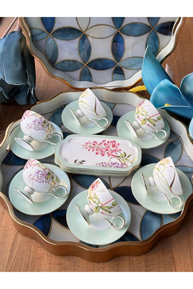 Happily 15 piece 6 coffee cup set 90cc