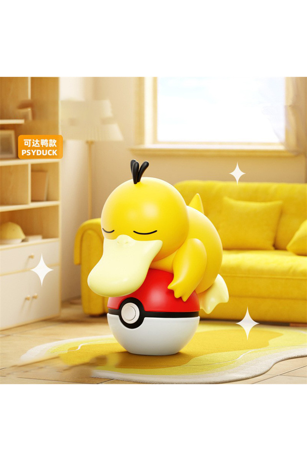 دمية إضاءة ليلية أصلية من PSYDUCK لشخصيات بوكيمون: بيكاتشو، إيفي، تشارماندر، بولباساور، ساي داك، زينة يدوية الصنع
