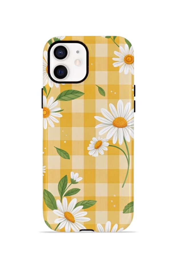 iPhone 12 Vorian Double Layer Case Daisy Picnic Gingham