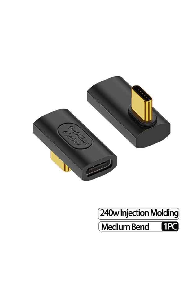 240W Mid Bend 1PC USB 4.0PD 240W8K60Hz Charger Connector For Macbook 40Gbps High Speed USB C OTG U-S
