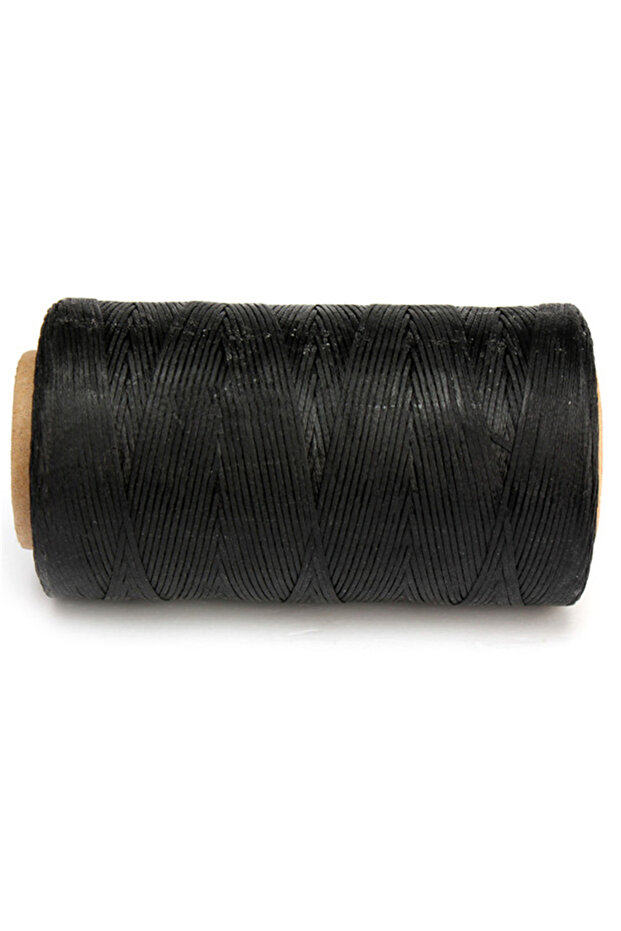 Black High Quality Durable 240 Meters 1mm 150D Leather Waxed Thread Cord for DIY Handicraft Tool Han