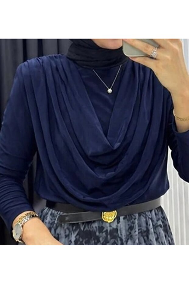 بلوزة ساندي بياقة دوجي