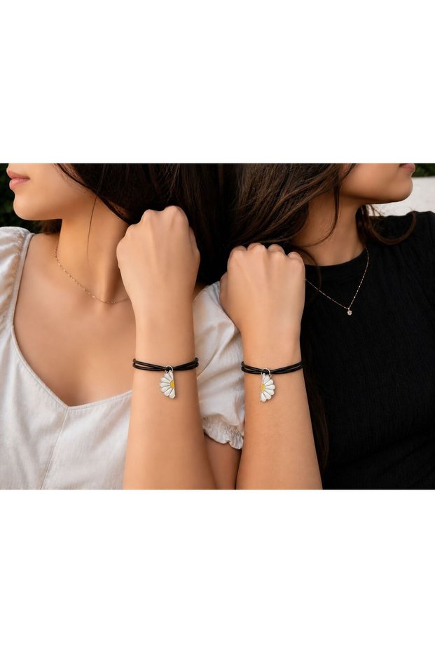 2-Piece Friendship Bracelet Pair Bracelet Magnetic Twin Bracelet