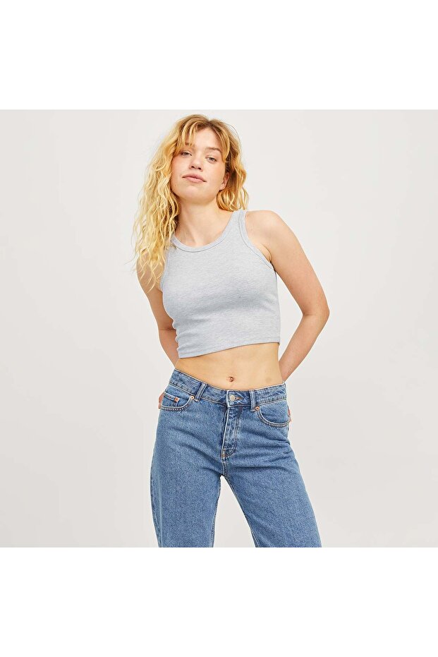 Fallon Str Sl Rib Women's Gray Undershirt