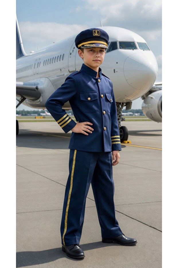 Unisex Kids Pilot Costume - Kids Pilot Outfit