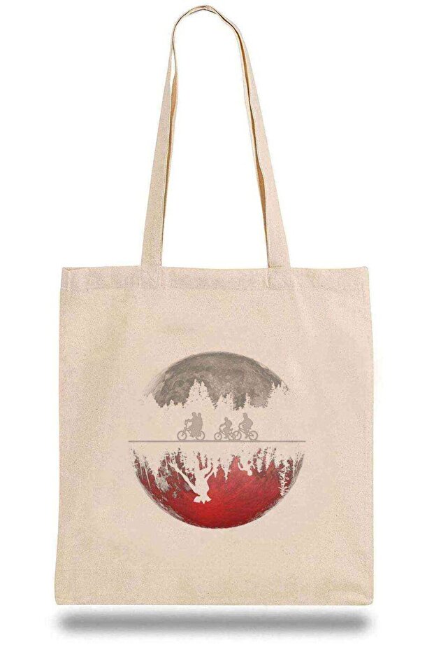Tote Bag Stranger Things Eleven Dustin Demogorgon Bike