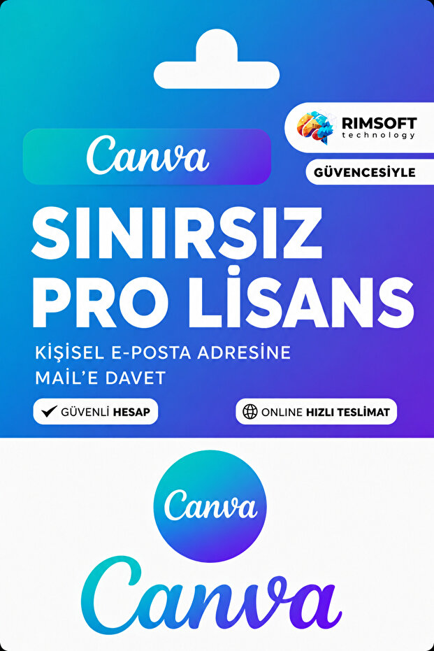 Canva Pro Sınırsız, Yapay Zeka Aktif Mail'e Davet