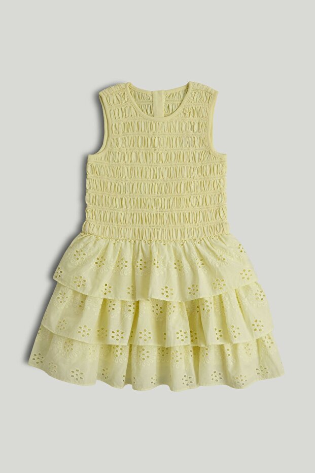 Yellow Ra-Ra Dress