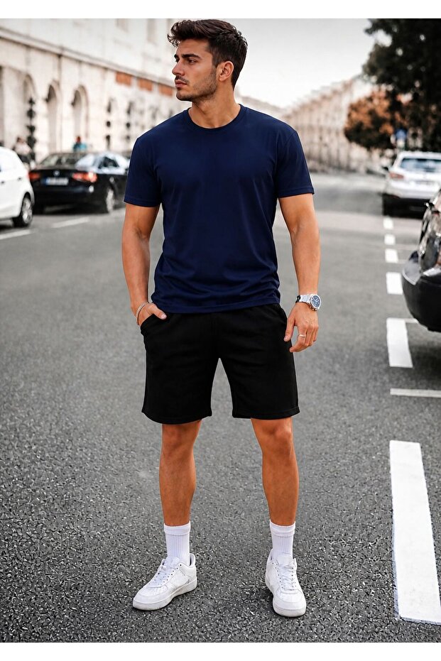 Unisex T-Shirt Shorts Bottom Top Set