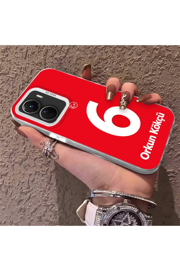 Silicone Edge Hard Back Phone Case Compatible with Vivo Y16 Orkun Kökçü