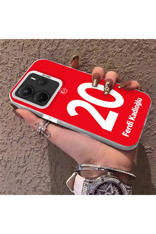 Silicone Edge Hard Back Phone Case Compatible with Redmi Note 14 Ferdi