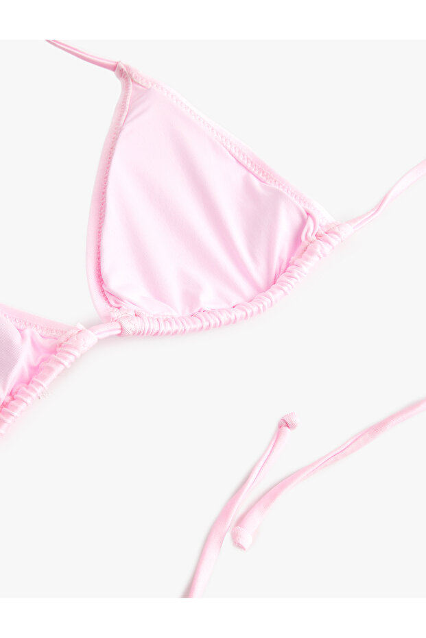 Halter Triangle Bikini Top - 4