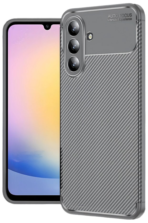 Ilkeshop New Galaxy S25 Fe Auto Focus Carbon Cover (170543) - Gray