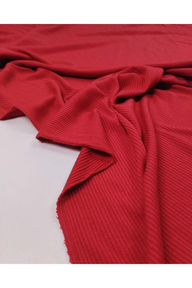 Red Report Knitwear Knitted Fabric Soft Like Dough Cardigan & Sweater Length: 140cm