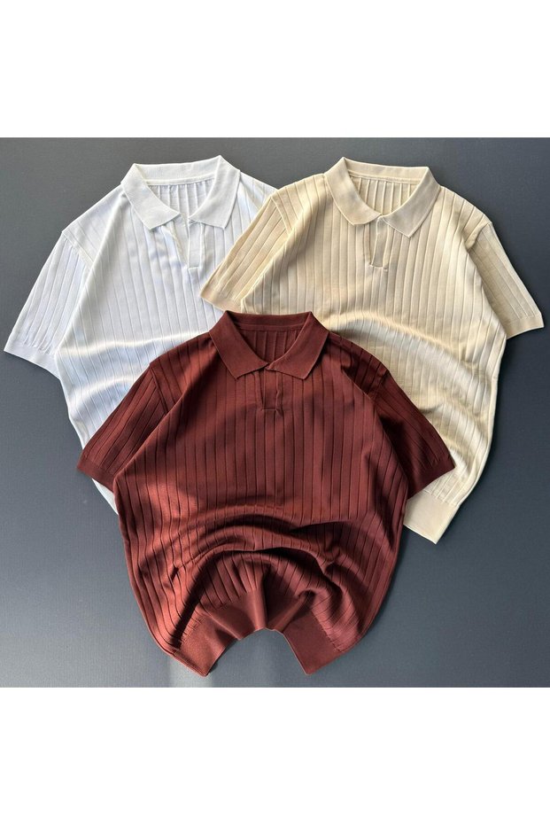 Pack of 3 Nurse Collar Ribbed T-Shirts