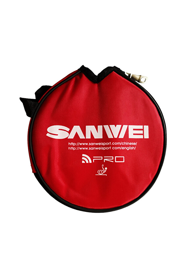 SANWEI 1 RED Original YINHE Table Tennis Racket Bag Portable Thick Round Protective SANWEI Ping Pong