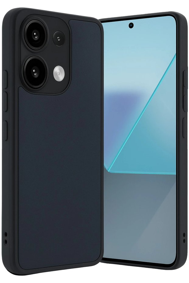 Ilkeshop New Redmi Note 13 Pro 4g Case Aras Leather Cover (145823) - Navy Blue