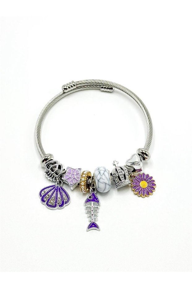 316 L Stainless Steel - Anti Allergic - Tarnish Resistant Silver Pnra Bracelet