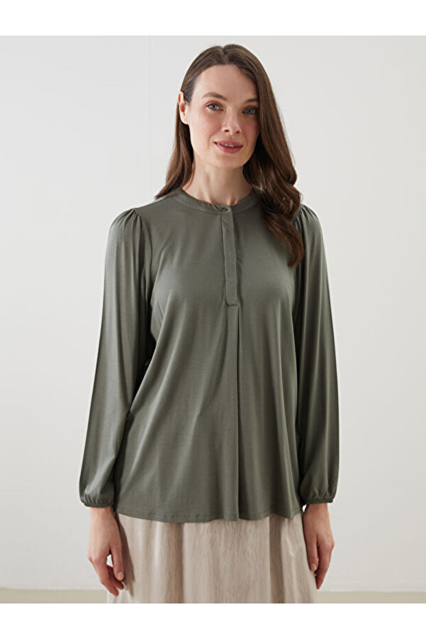 Crew Neck Women's Blouse