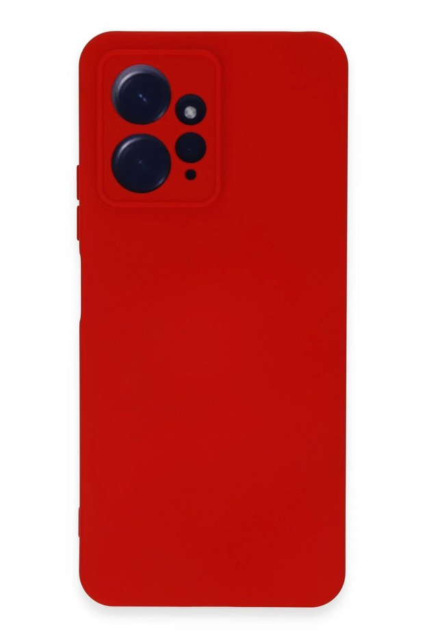 Ilkeshop New Redmi Note 12 4g Case Nano Velvet Silicone (204333) - Red