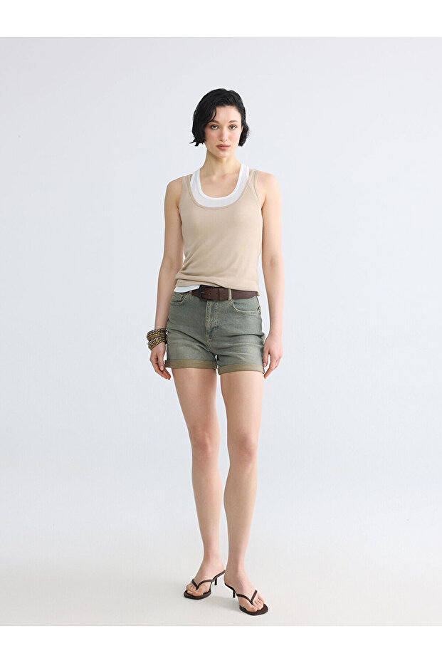 Nevavm Regular Fit Women's Jean Shorts with a Difference