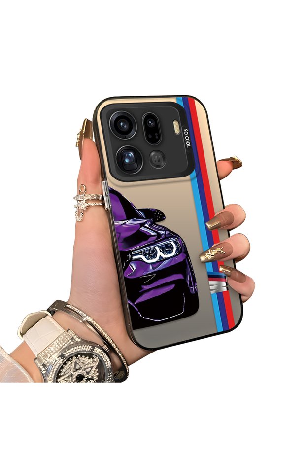 Oppo Find X9 Pro 5g Compatible Silicone Edge Hard Back Anti-Fall Phone Case Bmw Patterned