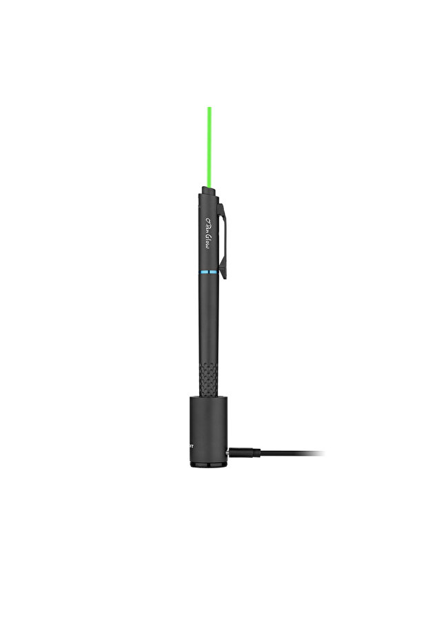 Open Glow (Black), 120 Lumens Penlight, USB-C Rechargeable LED Flashlight, 14m Beam EDC Flashlight, Pen Light for Home, Outdoors, Everyday Carry