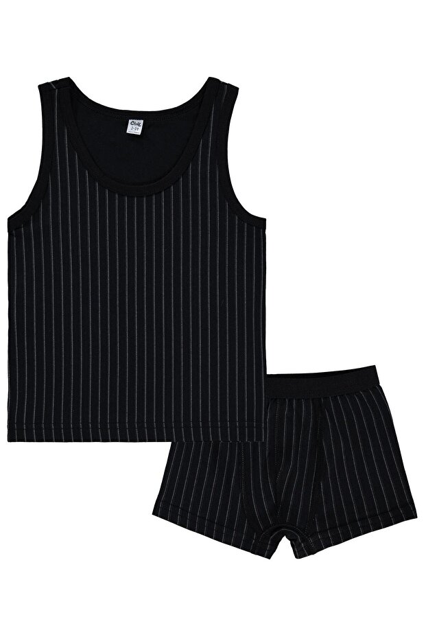 Derbili 2-10 Years Old Boys' Underwear Set - Black