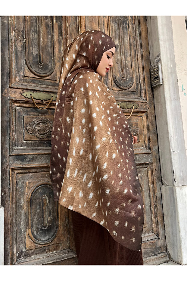 Patterned Soft Shawl - 133 - 4