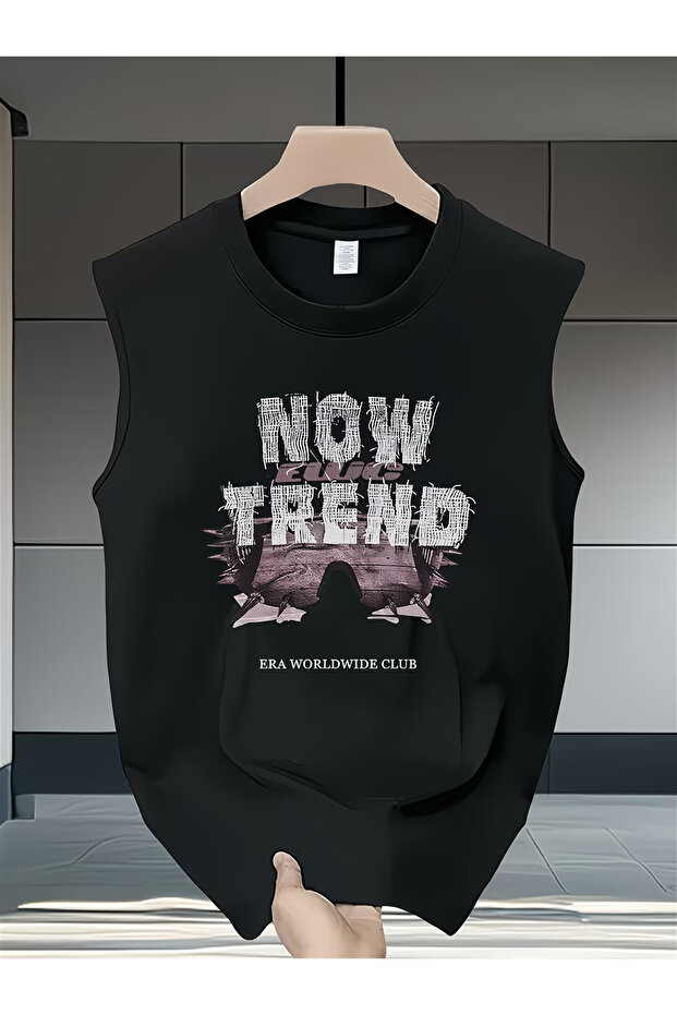 Men's oversized crew neck sleeveless t-shirt - longline