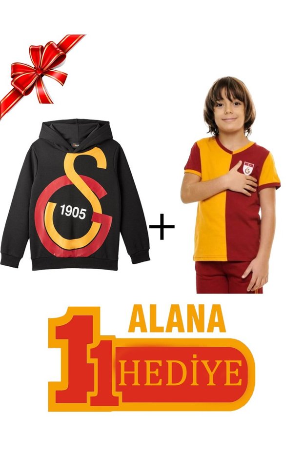 Original Black Big Logo Children's Sweatshirt with Text Oktay Children's T-Shirt as a Gift