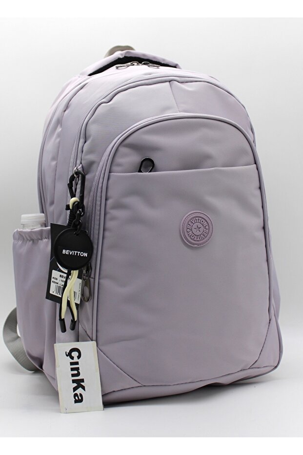 Luxury Satin Water Repellent Fabric Large Size Backpack Middle School High School School Bag / 16500