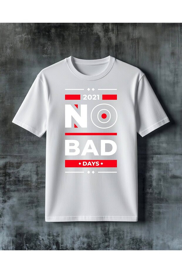 تي شيرت كبير الحجم مطبوع عليهdays red face