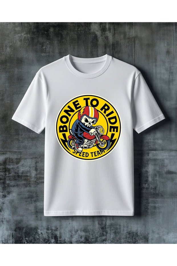 Bone to Ride Speed Team Printed Oversize T-Shirt