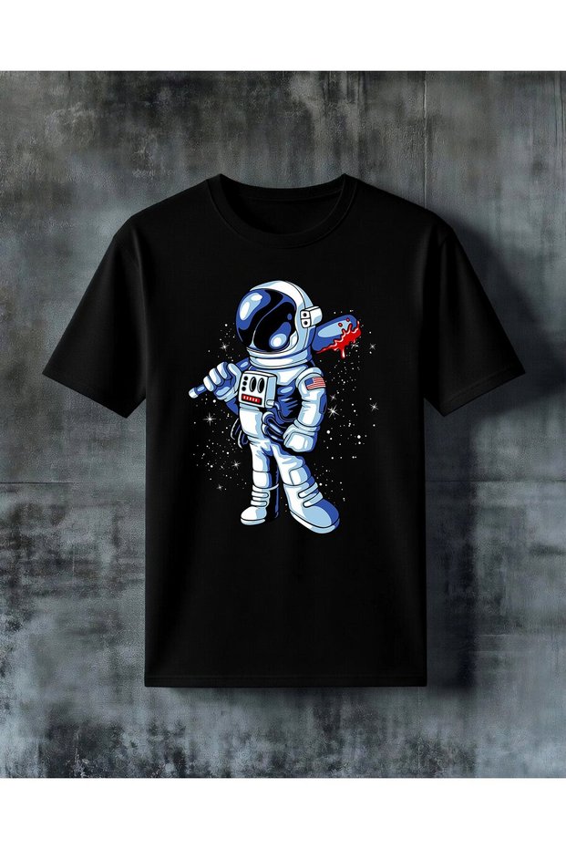 تي شيرت مطبوع كبير الحجم من astronaut space 13