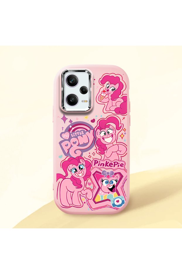 Redmi Note 12 Pro 5g Compatible Shock-Absorbing Camera Protected Pink Silicone Case