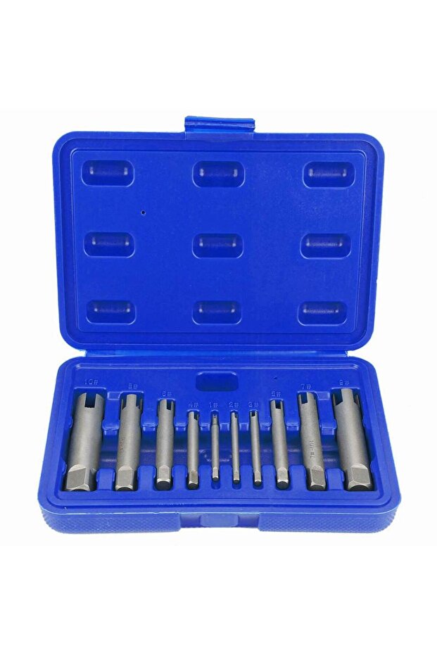 10-piece set Screw Extractor Stripped Screw Tap Steel Broken Head Taps Remover Stripped Screw Tap Ex