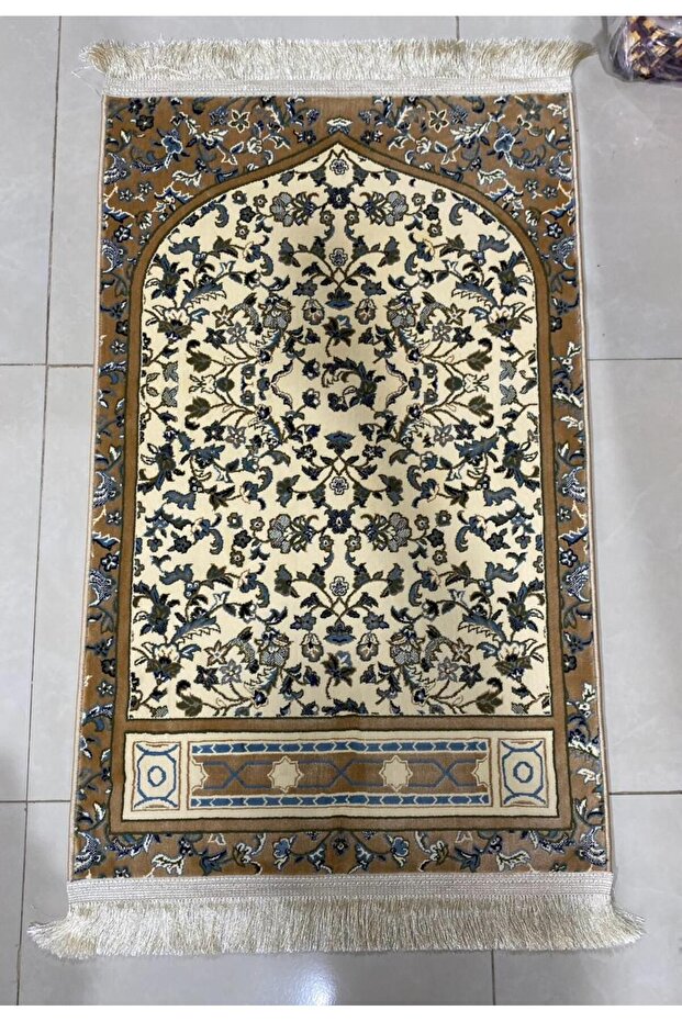 سجادة صلاة زخارف اسلامية - صنع تركي 8 ملي