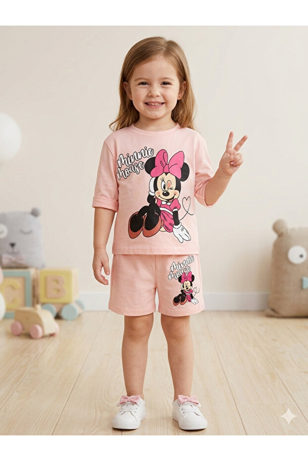 Girl's Double Combed Cotton Suit for Summer