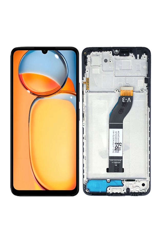 شاشة LCD مع إطار مقاس 6.74 بوصة لهاتف Redmi 13C، شاشة لمس رقمية لهاتف Redmi 13C 4G/5G