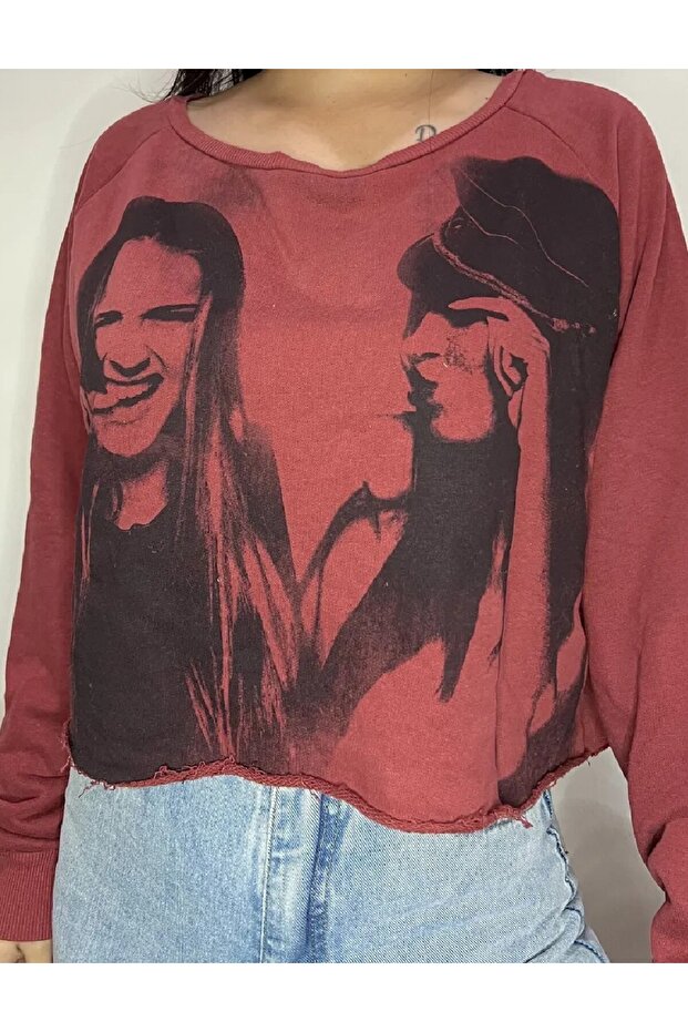 Blouse, Burgundy - 2