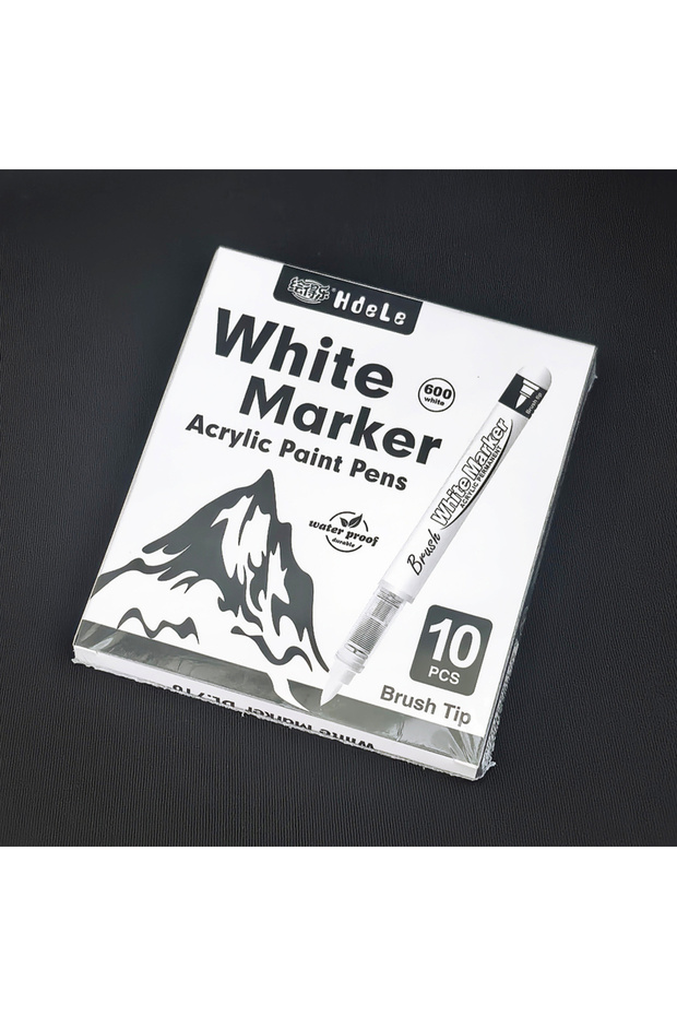 10pcs White 3/10 Pcs White Paint Pens Soft Tip Acrylic Paint Marker Set Direct Liquid Ink for Glass