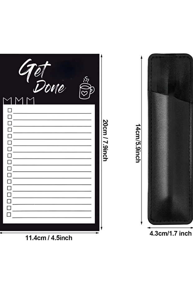 A set 50 Sheets Fridge Magnetic Notepads Cute Memo Pads Grocery Shopping List To Do List Planner Gro