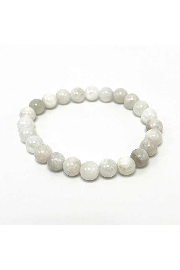 Certified Chrysoprase 8mm Natural Stone Bracelet with Elastic Line
