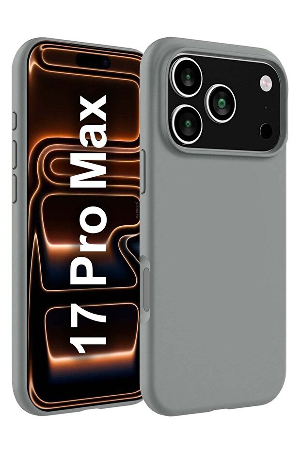 Silicone Protective Phone Case for iPhone 17 Pro Max - Soft Anti-Scratch Microfiber Lining Ultra Slim Drop Protection