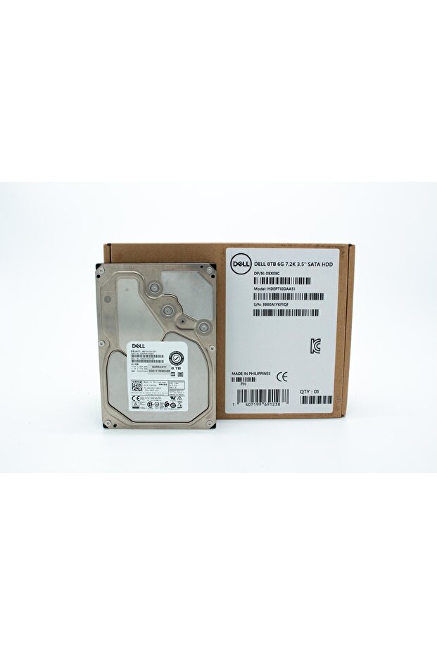 09X09C ENTERPRISE 8TB 7.2K RPM 6Gbps 3.5" SATA HDD Hard Drive 9X09C- for server only